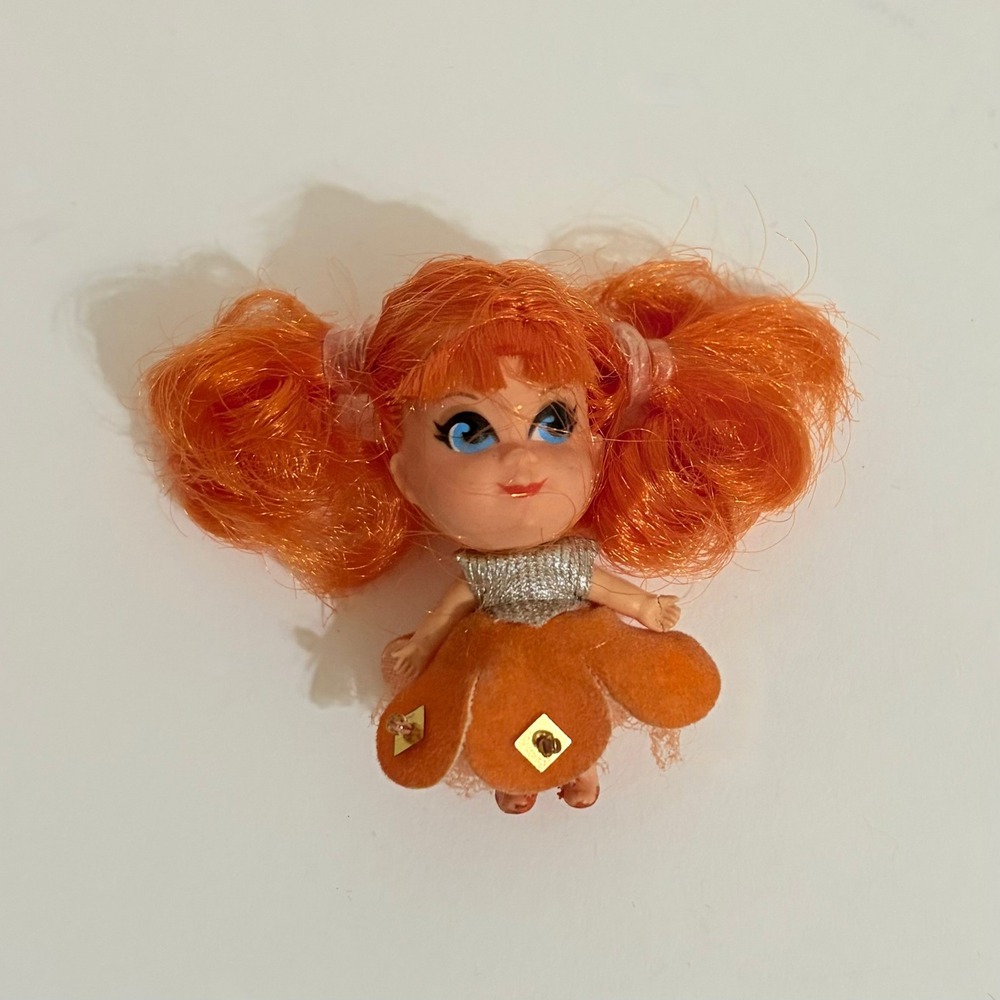 Vintage Mattel LIDDLE KIDDLES Orange Ice Kone #3654 Sweet Treat Doll 1969